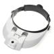 Head magnifier with LED light and 5 exchangeable lenses